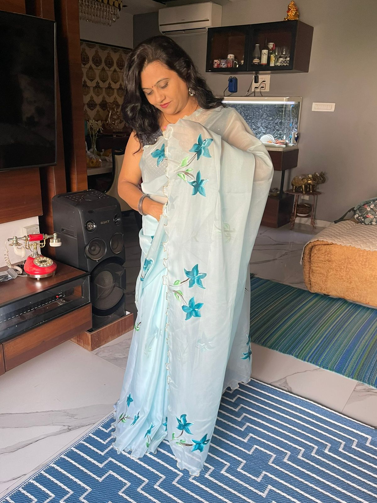 Matte Organza Saree
